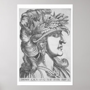 Poster Domitian César (51-96 ANNONCE), 1596 (gravure)