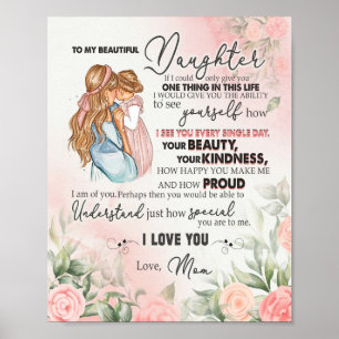 Poster Don de fille   Lettre À Ma Fille De Maman