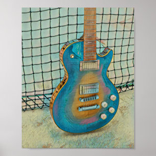 Poster Don de guitare acoustique