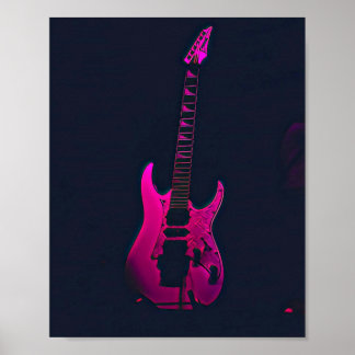 Poster Don de guitare acoustique