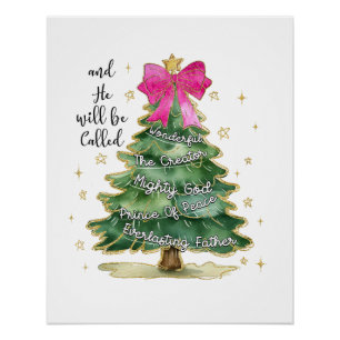 Poster Don De Noël Et Il Sera Appelé Joyeux Noël