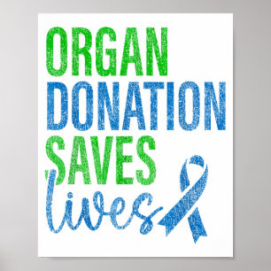 Poster Don d'organe sauve des vies Graphisme national