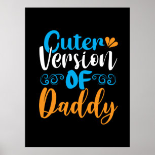Poster Don père Version Cuter De Papa