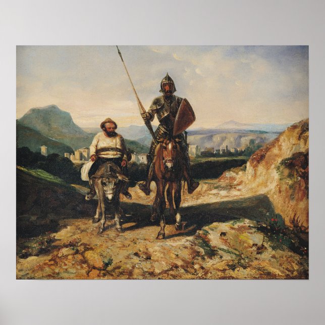 Poster Don Quichotte et Sancho (Devant)