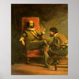 Poster Don Quichotte et Sancho Panza