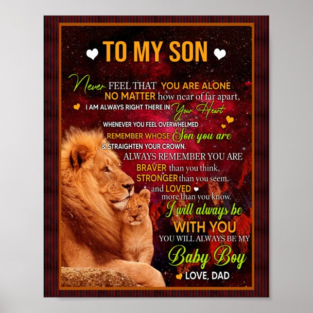 Poster Don Son | Lettre À Mon Fils Amour De Papa (Devant)