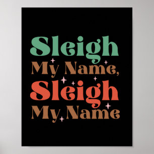 Poster Don Xmas Sleigh Mon nom