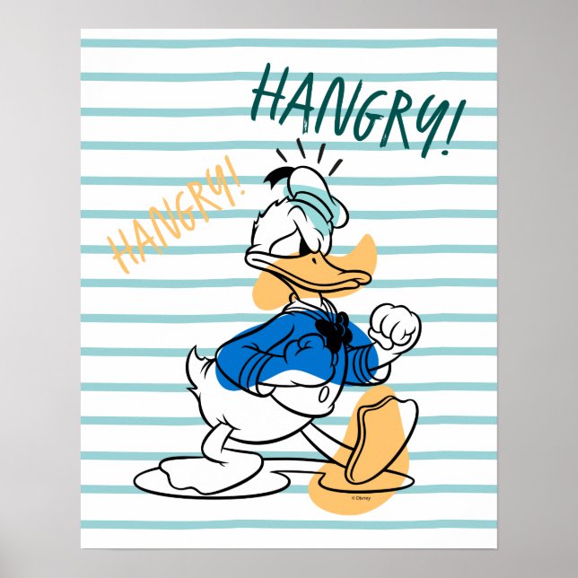 Poster Donald Duck | Hangry Hangry (Devant)