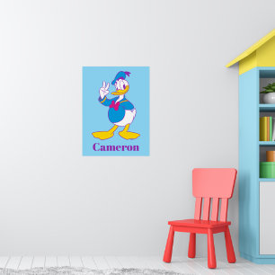 Poster Donald Duck Signe de paix