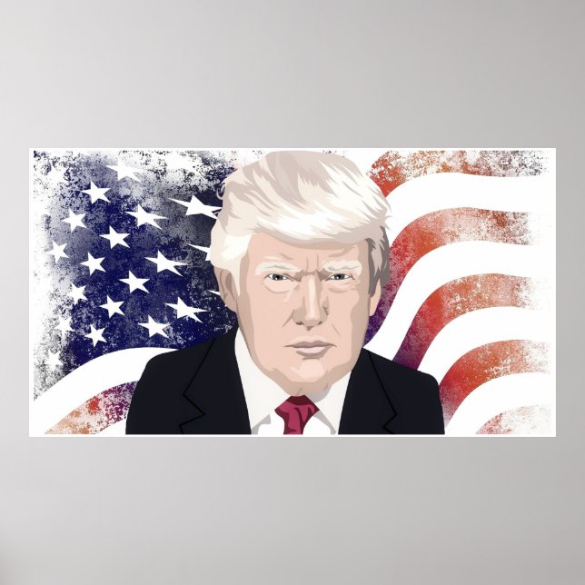 Poster Donald Trump (Devant)
