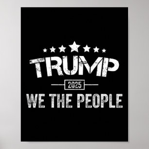 Poster Donald Trump 2025 We The People 4 juillet Ellisy