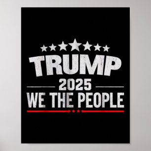 Poster Donald Trump 2025 We The People 4 juillet Ellisy