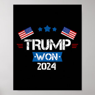 Poster Donald Trump a gagné l'inauguration de l'élection 