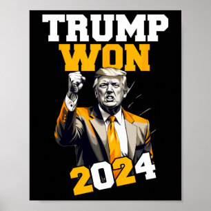Poster Donald Trump a gagné l'inauguration de l'élection 