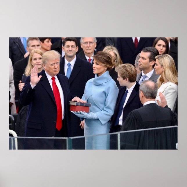Poster Donald Trump A Prononcé Son Serment De Président (Devant)