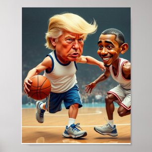 Poster Donald Trump Barack Obama