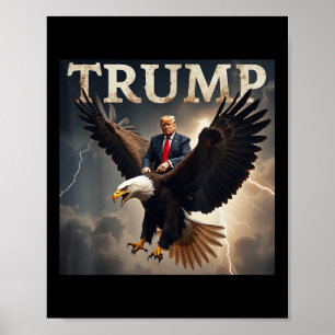 Poster Donald Trump Eagle Président américain Amérique