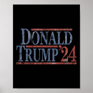 Poster Donald Trump en état de détresse 2024