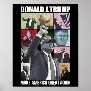 Poster Donald Trump Era Officiel 2024 Donald Tru