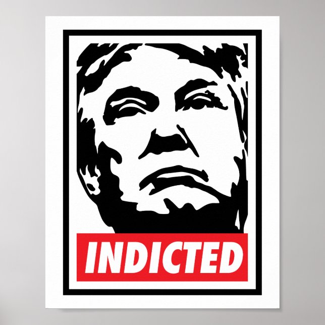 Poster Donald Trump inculpé en 2023 (Devant)