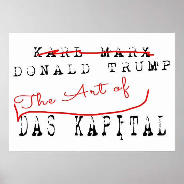 Poster Donald Trump - L'Art De Das Kapital (Devant)