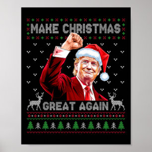 Poster Donald Trump, le président de la République, renou