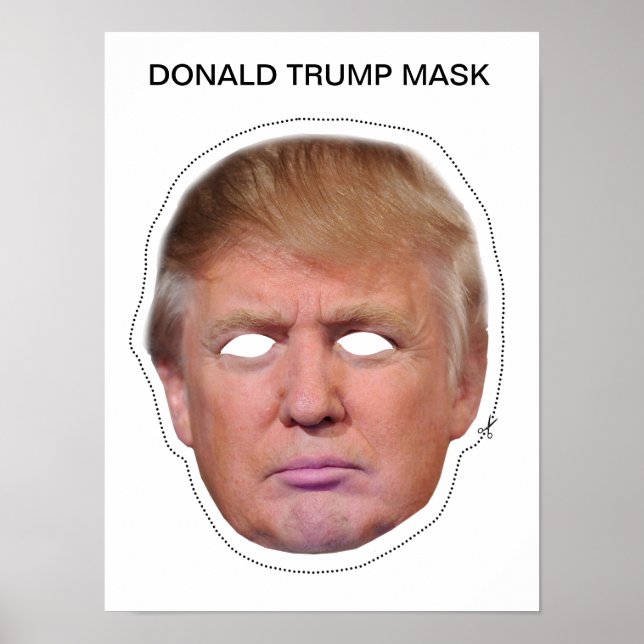 Poster Donald Trump Masque (Devant)