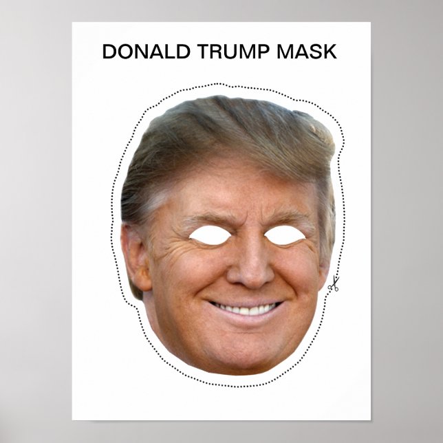 Poster Donald Trump Masque (Devant)