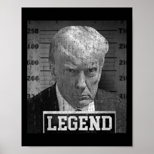 Poster Donald Trump Mugshot 2024 Pas un partisan coupable