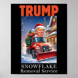 Poster Donald Trump Noël Funny Snowflake Suppression