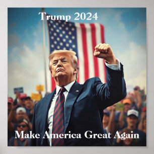 Poster Donald Trump pour le président