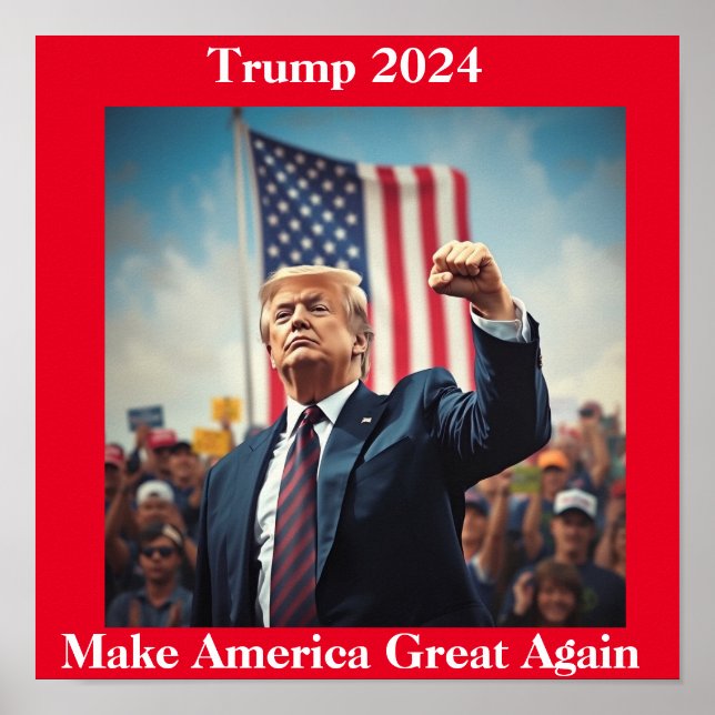 Poster Donald Trump pour le président (Devant)