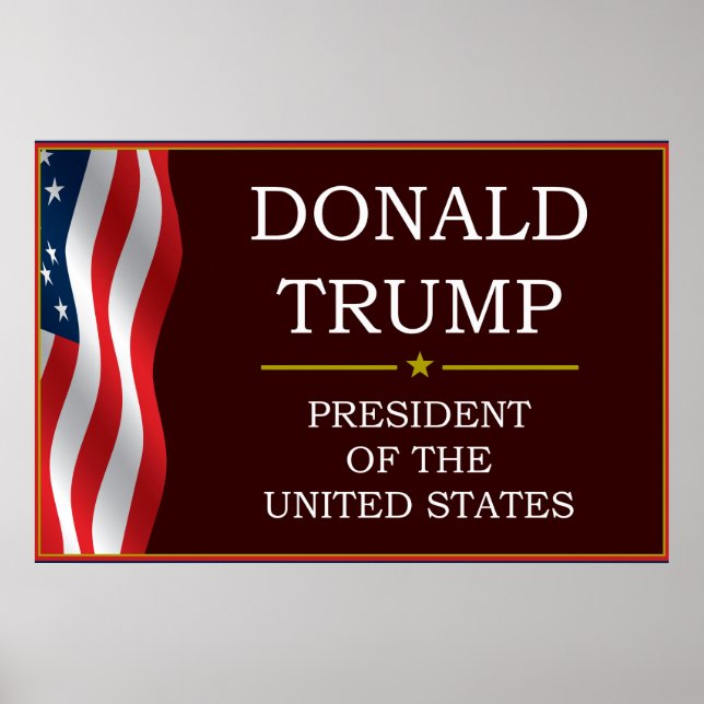 Poster Donald Trump pour le président V3 (Devant)