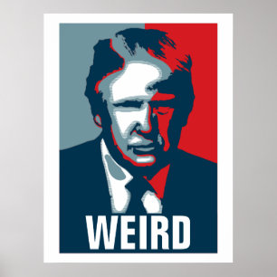 Poster Donald Trump WEIRD