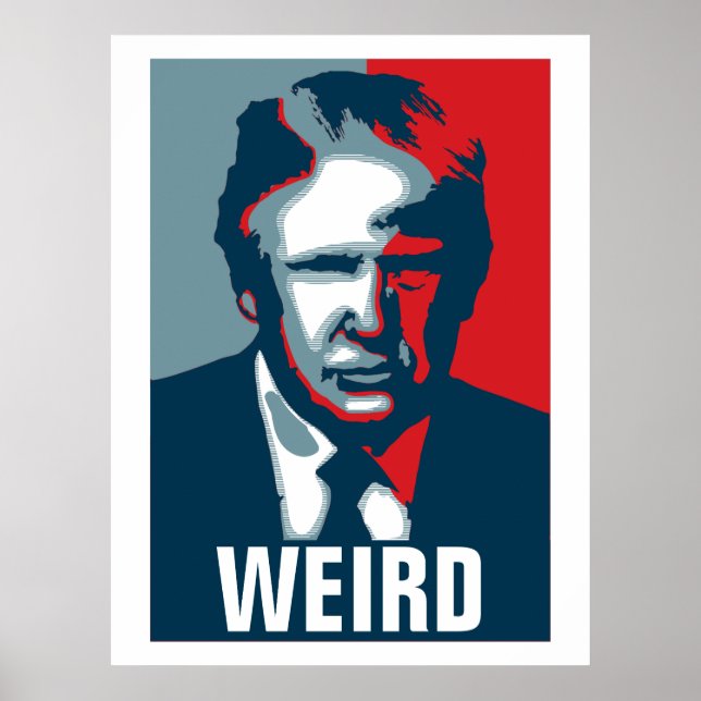 Poster Donald Trump WEIRD (Devant)