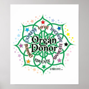 Poster Donateur d'organes Lotus