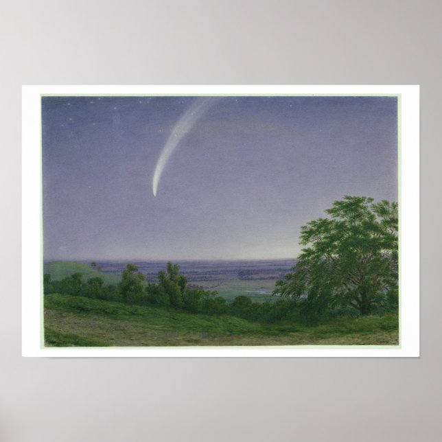 Poster Donati's Comet, Oxford, 19 h 30, 5 octobre 1858 ( (Devant)