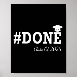 Poster #done Cl De 2025 Graduation Pour Elle Grad Senio