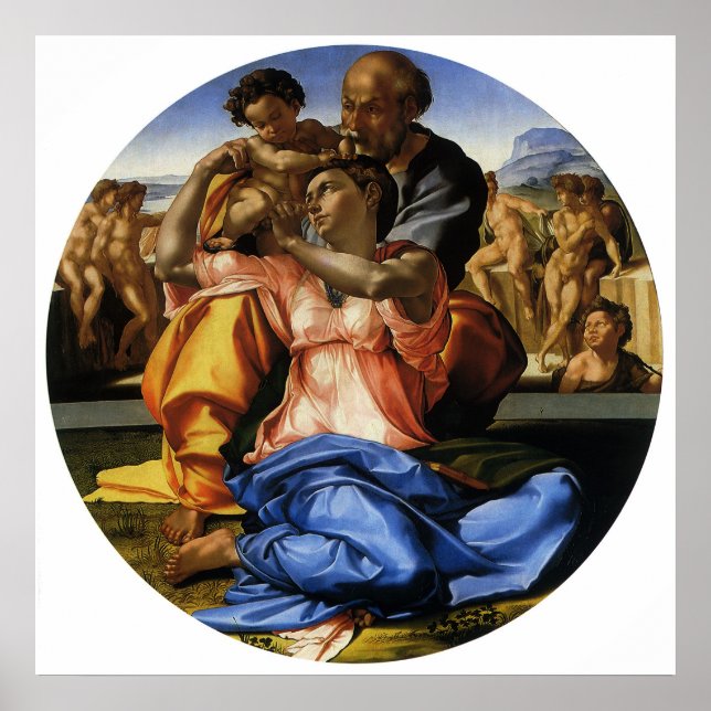 Poster Doni Tondo ou Doni Madonna de Michel-Ange (Devant)