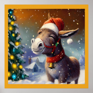 Poster Donkey de Noël 1