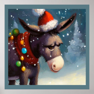 Poster Donkey de Noël 2