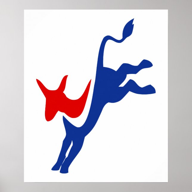 Poster Donkey démocrate (Devant)