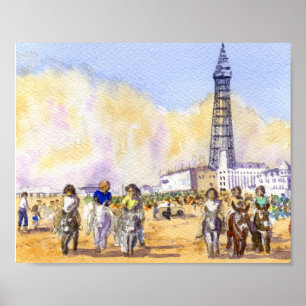 Poster Donkey Rides - Blackpool
