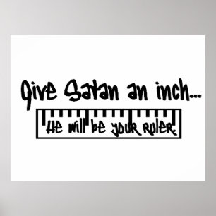 Poster Donne à Satan un pouce...
