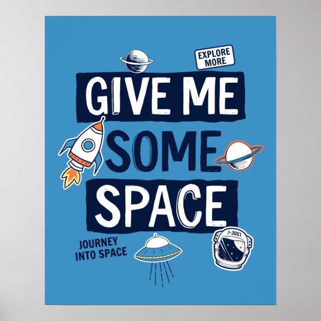 Poster Donne-Moi De L'Espace (Devant)