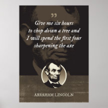 Donne-moi six heures pour abattre un arbre