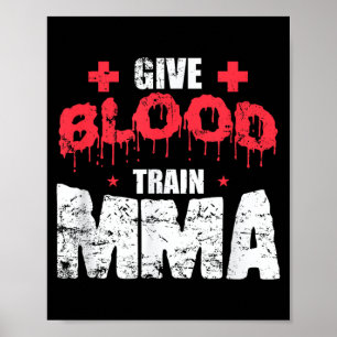 Poster Donner du sang Formation MMA Arts martiaux mixtes