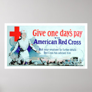 Poster Donner un jour de salaire à la Croix-Rouge (US0004