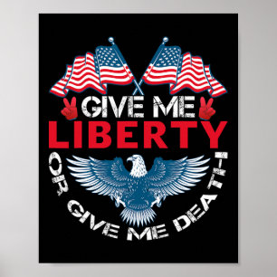 Poster Donnez-moi la liberté ou donnez-moi la mort Drapea