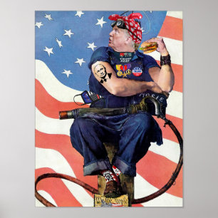 Poster Donnie the Riveter Archival Print